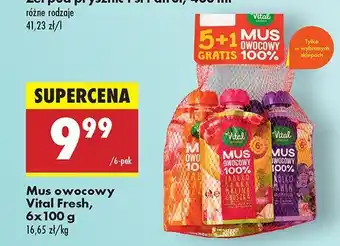 Biedronka Mus owocowy mix Vital Fresh oferta