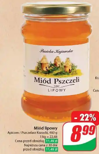 Dino Miód pszczeli lipowy Pasieka Kujawska oferta