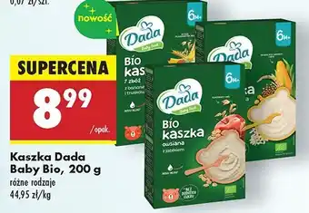 Biedronka Bio kaszka z papają Dada Baby Food oferta