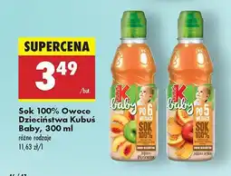 Biedronka Sok marchew-jabłko-brzoskwinia Kubuś Baby oferta