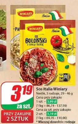 Dino Sos serowo-pieczarkowy Winiary Italia oferta