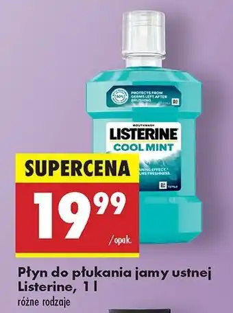 Biedronka Płyn do płukania ust Listerine Cool Mint oferta