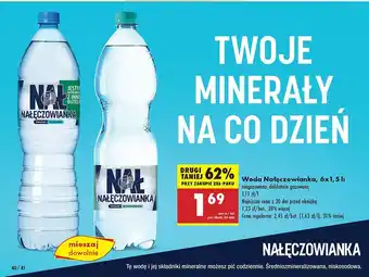 Biedronka Woda delikatnie gazowana Nałęczowianka oferta