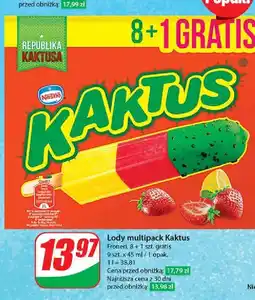 Dino Lody cytrynowo-truskawkowe Nestle Kaktus oferta