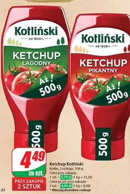 Dino Ketchup pikantny Kotliński oferta