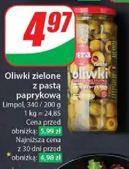 Dino Oliwki zielone z pastą paprykową Vera oferta