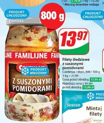 Dino Filety śledziowe z suszonymi pomidorami Contimax oferta