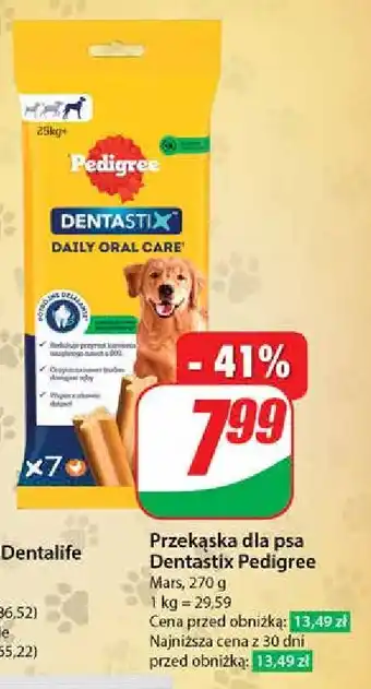 Dino Przysmak dla psa duże rasy Pedigree Dentastix oferta