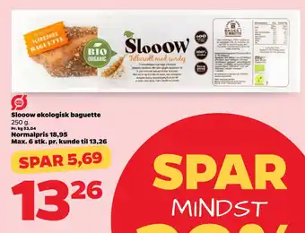 Netto Slooow økologisk baguette oferta