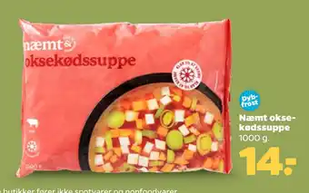 Netto Næmt oksekødssuppe oferta