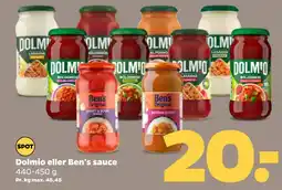 Netto Dolmio eller Ben's sauce oferta