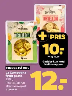 Netto La Campagna fyldt pasta oferta