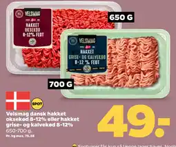 Netto Velsmag dansk hakket oksekød 8-12% eller hakket grise- og kalvekød 8-12% oferta