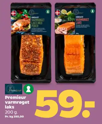 Netto Premieur varmrøget laks oferta