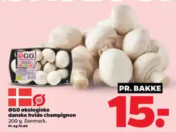 Netto ØGO økologiske danske hvide champignon oferta