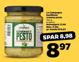 Netto La Campagna basilikum creamy pesto oferta