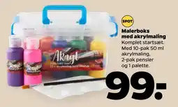 Netto Malerboks med akrylmaling oferta