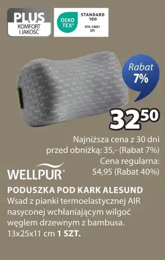 JYSK Poduszka pod kark Wellpur oferta