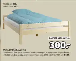 JYSK łóżka Rama oferta