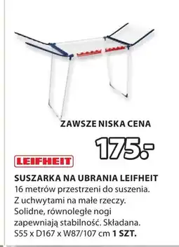 JYSK Suszarka na pranie Leifheit oferta