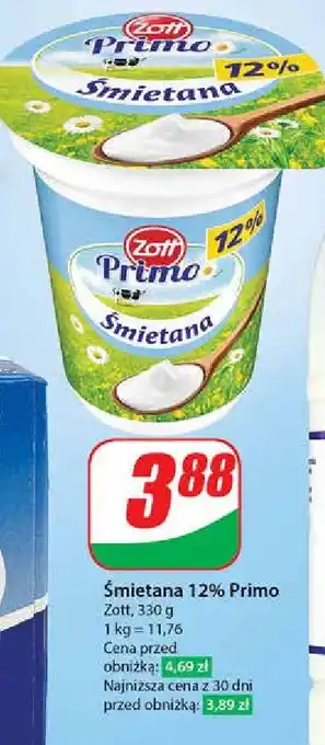 Dino Śmietana 12 % Zott primo oferta