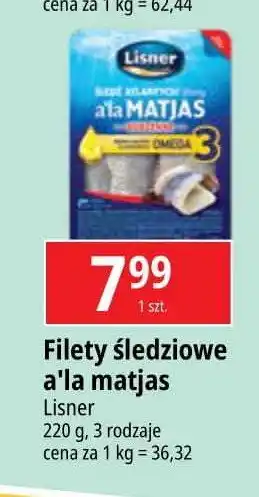 E.Leclerc Filety śledziowe a'la matjas w oleju Lisner oferta