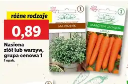 Lidl Nasiona warzyw Lu oferta