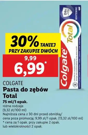 Lidl Pasta do zębów Colgate oferta