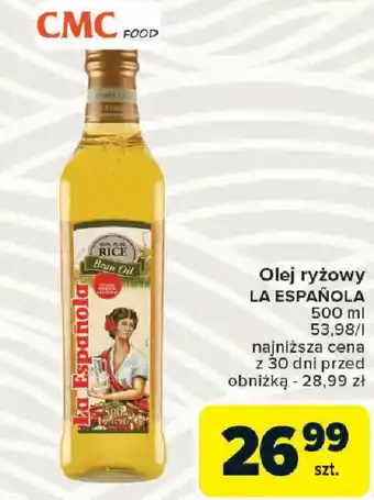 Carrefour Olej ryżowy LA ESPAÑOLA oferta