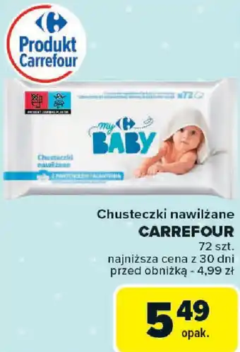 Carrefour Chusteczki nawilżane CARREFOUR oferta