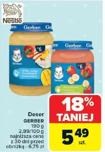 Carrefour Deser GERBER oferta