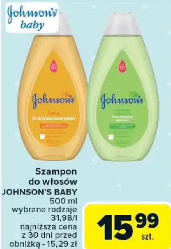 Carrefour Szampon do włosów JOHNSON'S BABY oferta