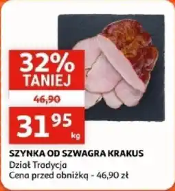 Auchan Szynka od szwagra krakus dział tradycja oferta