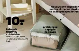 Netto Pojemnik tekstylny z okienkiem 50 x 38 20 cm oferta