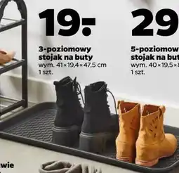 Netto Stojak na buty 3 półki czarny oferta