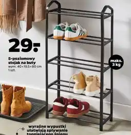 Netto Stojak na buty 40 x 19.5 80 cm 5-poziomowy oferta