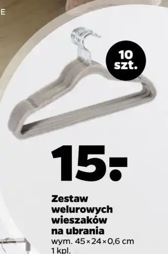 Netto Wieszaki welurowe oferta