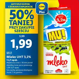 Lidl MU! Mleko UHT 3,2% oferta