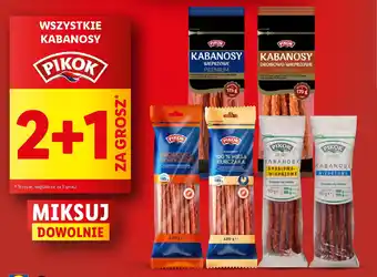 Lidl Wszystkie kabanosy oferta