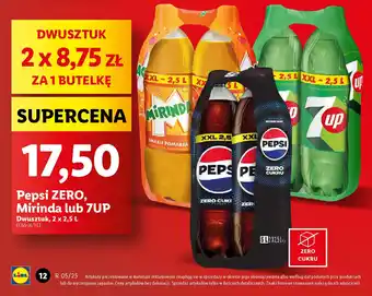 Lidl Pepsi ZERO, Mirinda lub 7UP oferta