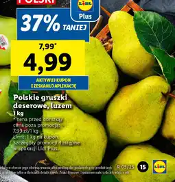 Lidl Polskie gruszki deserowe, luzem oferta