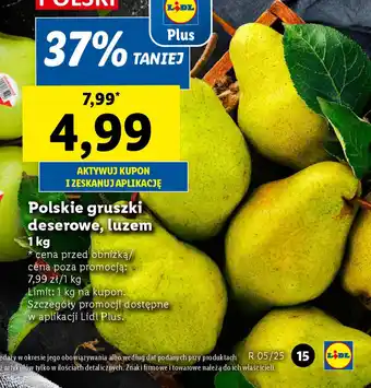 Lidl Polskie gruszki deserowe, luzem oferta