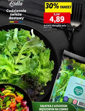 Lidl Sałata chrupka mix oferta