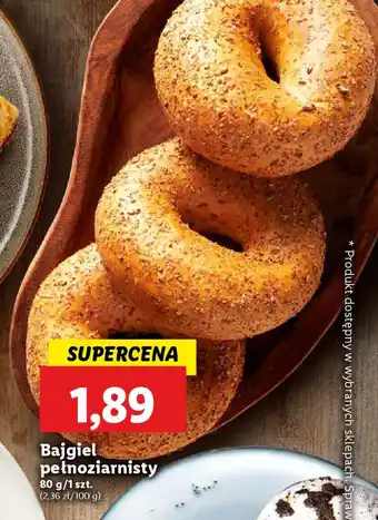 Lidl Bajgiel pełnoziarnisty oferta