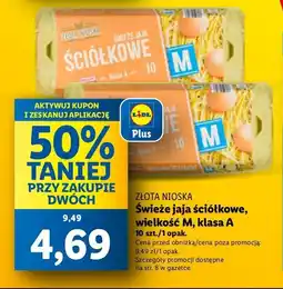 Lidl Jaja ściółkowe kl. m Złota nioska oferta