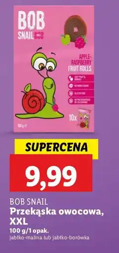 Lidl Przekąska jabłkowo-borówkowa Bob snail oferta