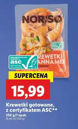 Lidl Krewetki gotowane Norso oferta