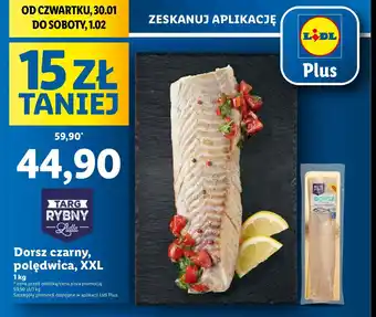 Lidl Dorsz czarny polędwica Rybny targ lidla oferta