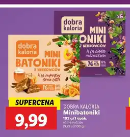 Lidl Mini batoniki z nerkowców a'la ciasto porzeczkowe Dobra kaloria oferta