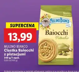 Lidl Ciastka baiocchi pistacjowe Mulino bianco oferta